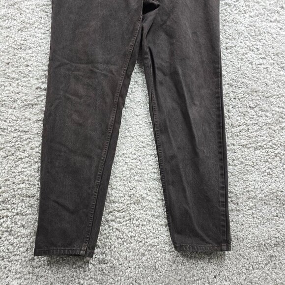 Levis 550 Mom‎ Jeans Womens 16 Brown Tapered Relaxed Fit Y2K Chocolate Denim - Picture 2 of 13